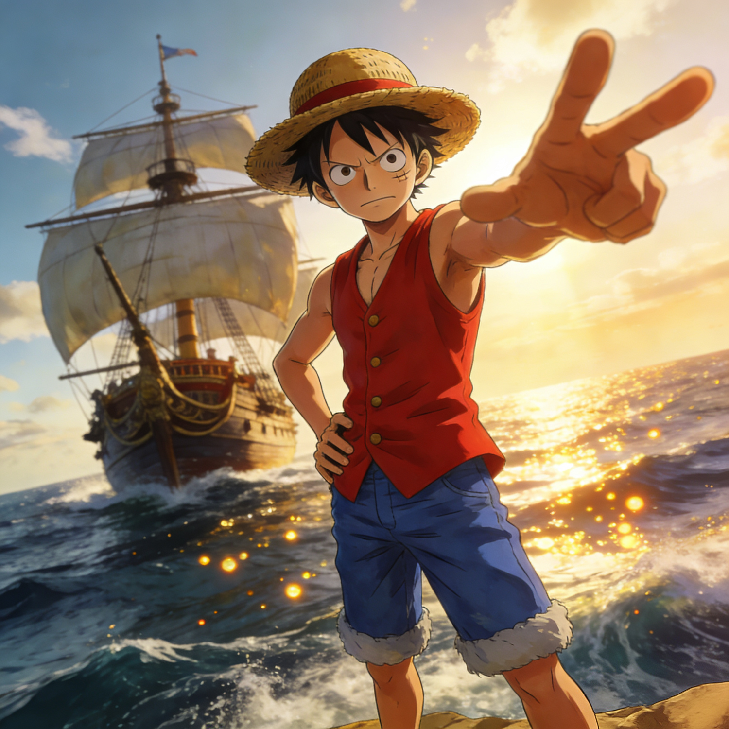 One Piece series keychain