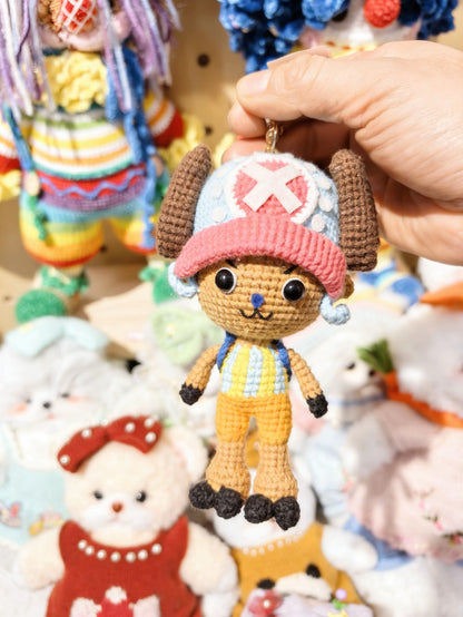 Handmade Crochet Tony Tony Chopper Pendant