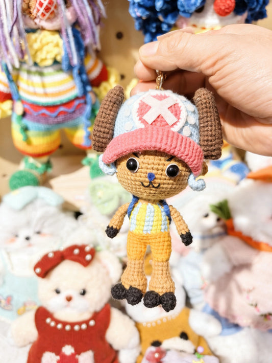 Handmade Crochet Tony Tony Chopper Pendant