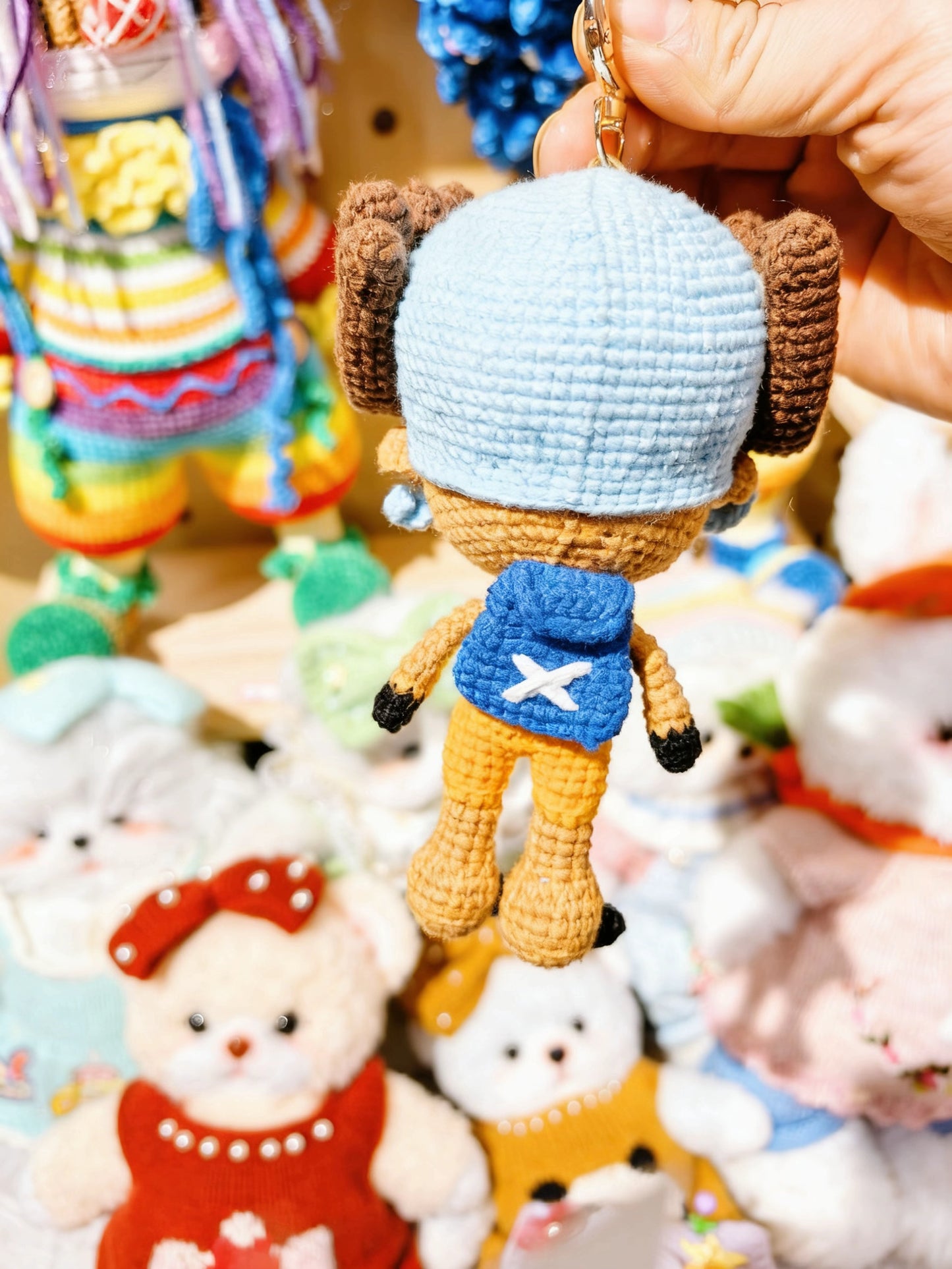 Handmade Crochet Tony Tony Chopper Pendant