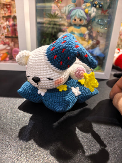 Handwoven Star Sleeping Bear Ornament