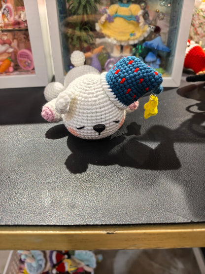 Handwoven Star Sleeping Bear Ornament