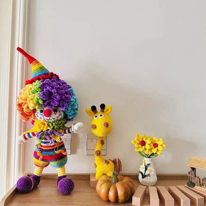 Sheffield wool crocheted finished crochet dumpling hand-knitted doll crocheted large creative DIY doll piece