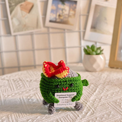 Handmade knitted dolls finished crocheted wool dolls ornaments knitted dolls trinkets wholesale