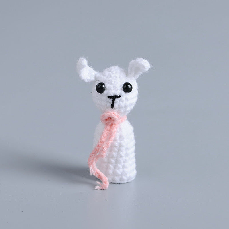 Handmade knitted dolls finished crocheted wool dolls ornaments knitted dolls trinkets wholesale