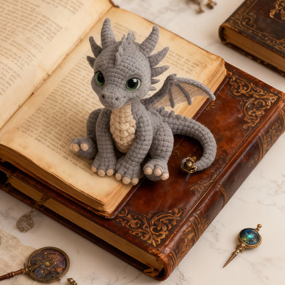 Unzip handmade four-color dragon material package, crochet wool DIY material package