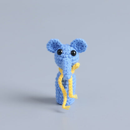 Handmade knitted dolls finished crocheted wool dolls ornaments knitted dolls trinkets wholesale