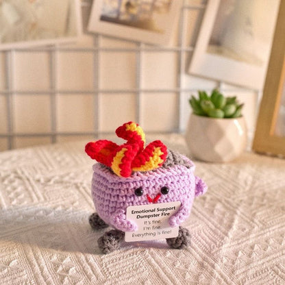 Handmade knitted dolls finished crocheted wool dolls ornaments knitted dolls trinkets wholesale