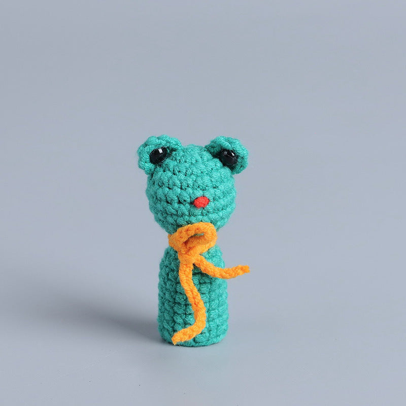 Handmade knitted dolls finished crocheted wool dolls ornaments knitted dolls trinkets wholesale