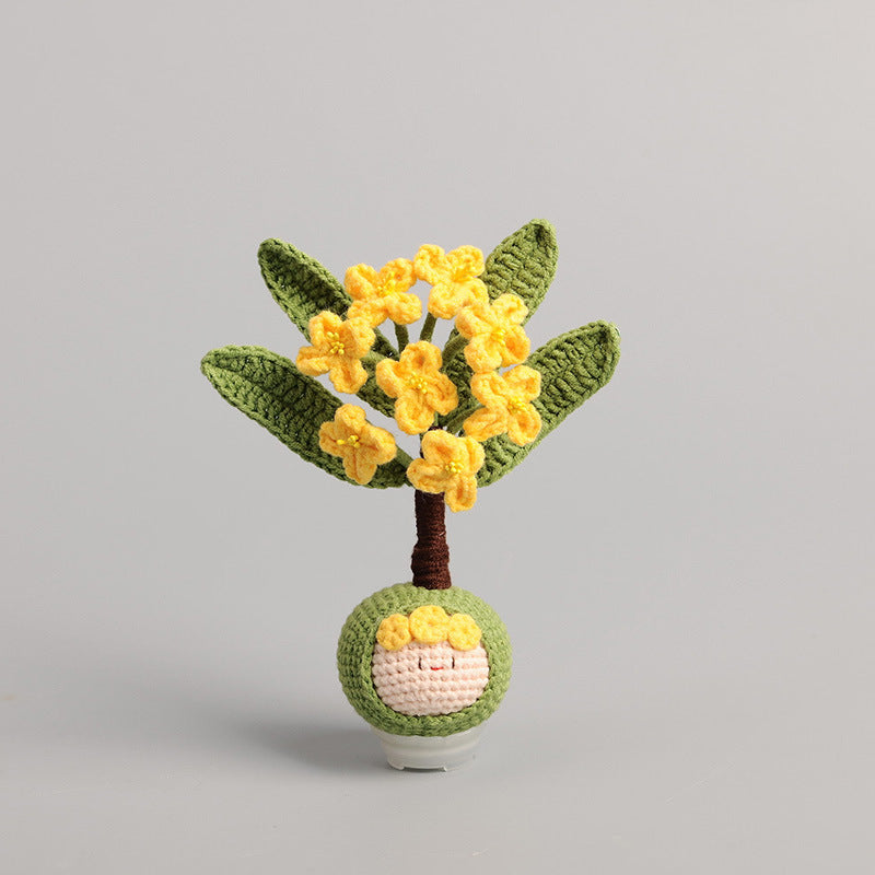 Handmade knitted dolls finished crocheted wool dolls ornaments knitted dolls trinkets wholesale