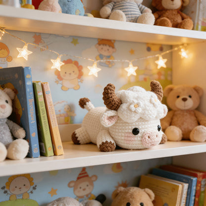 1 piece of hand-crocheted DIY material including a full set of wool crochet tool accessories video tutorial