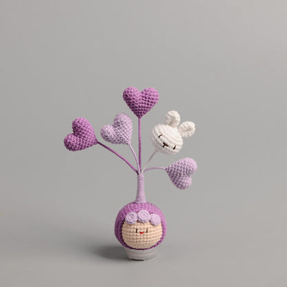 Handmade knitted dolls finished crocheted wool dolls ornaments knitted dolls trinkets wholesale