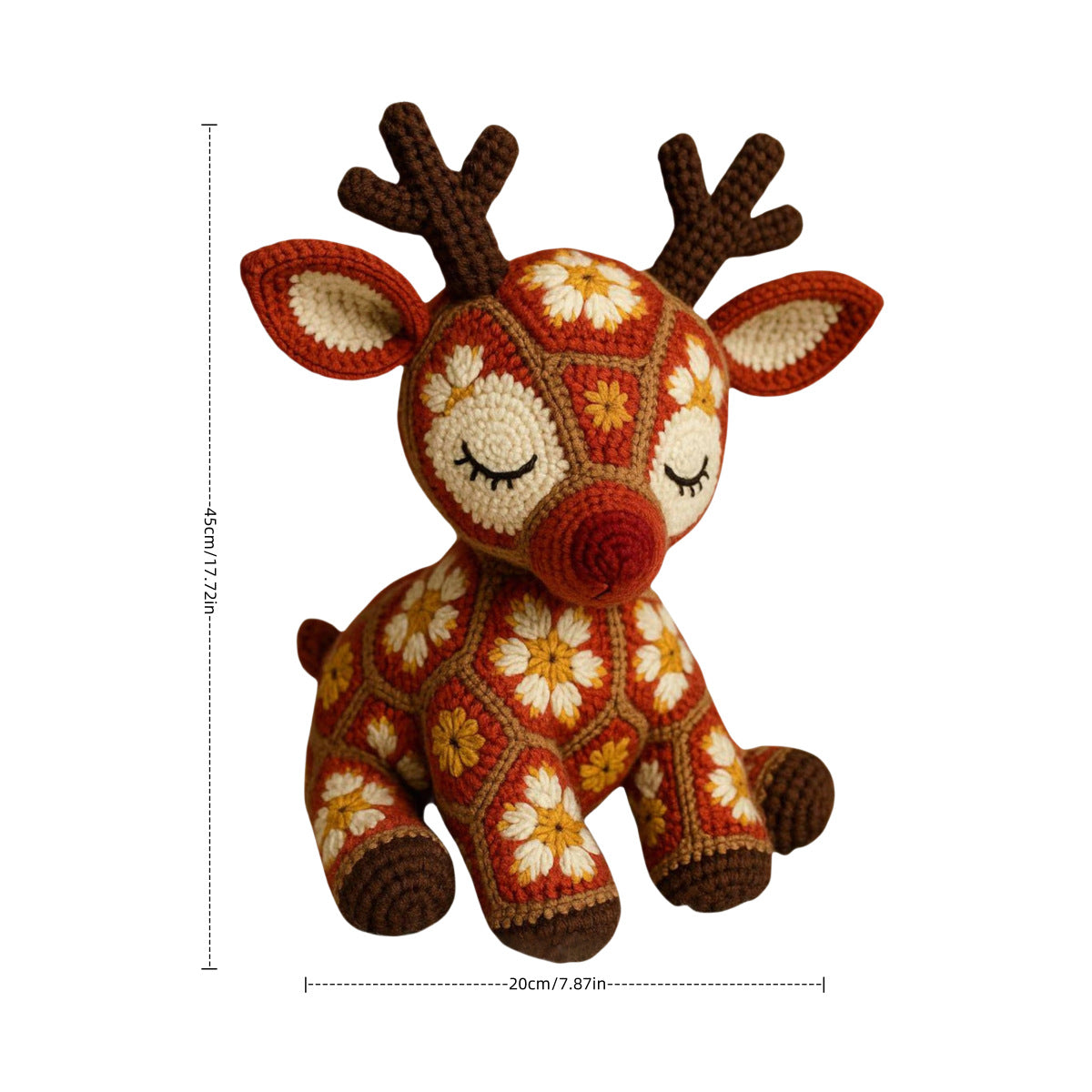 Yarn sika deer hand crochet material full set of plush doll crochet material including video tutorial