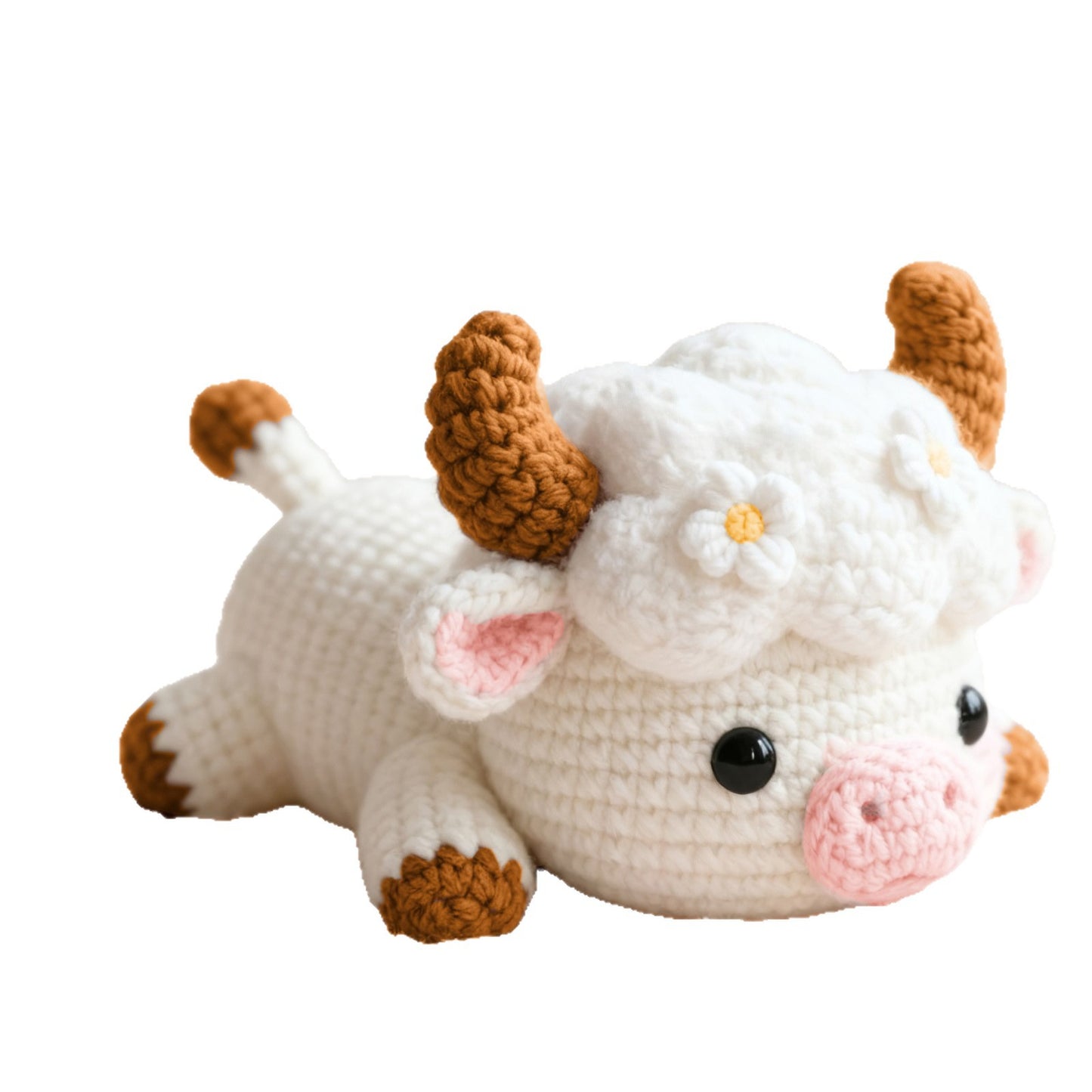 1 piece of hand-crocheted DIY material including a full set of wool crochet tool accessories video tutorial