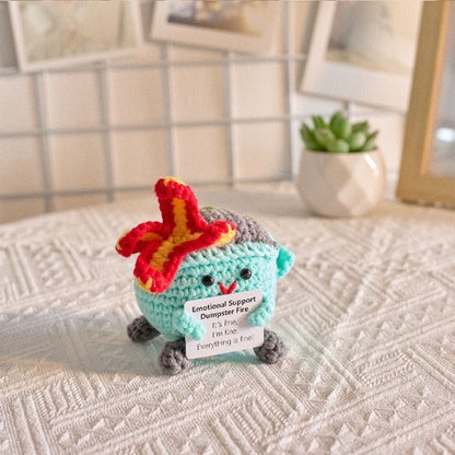 Handmade knitted dolls finished crocheted wool dolls ornaments knitted dolls trinkets wholesale