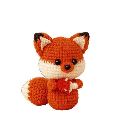 Fox DIY hand crochet material includes a full set of knitting materials + tutorial