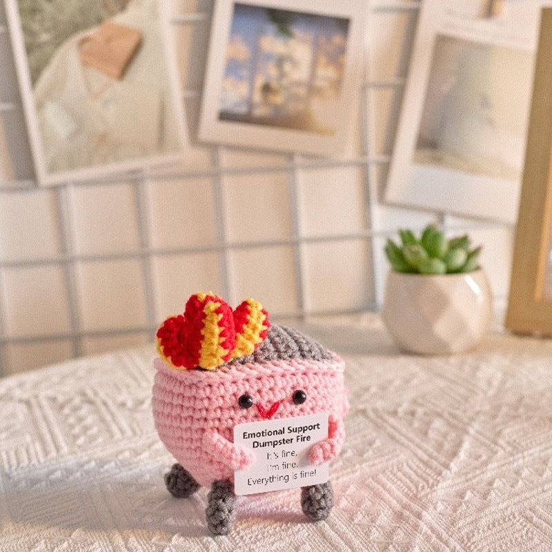 Handmade knitted dolls finished crocheted wool dolls ornaments knitted dolls trinkets wholesale