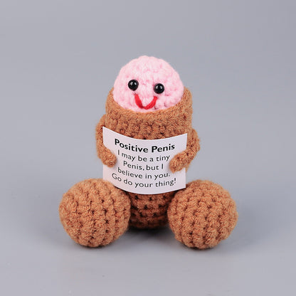 Handmade knitted dolls finished crocheted wool dolls ornaments knitted dolls trinkets wholesale