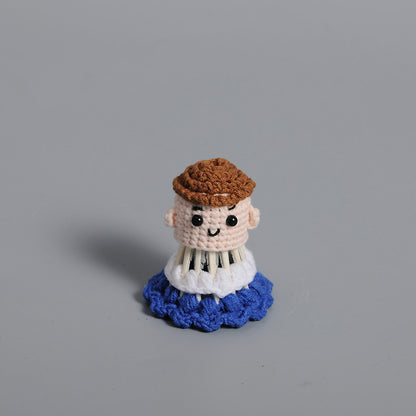 Handmade knitted dolls finished crocheted wool dolls ornaments knitted dolls trinkets wholesale