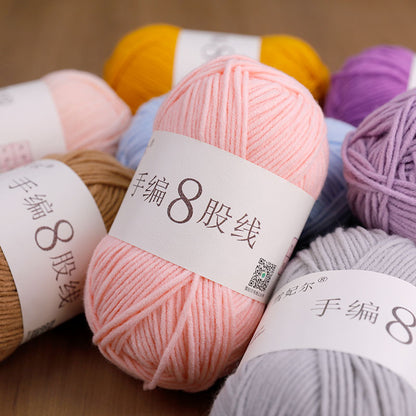 Sheffield 8-strand hand-woven thread, long section, spray some wool, hand-woven DIY scarf, shawl crochet, thick wool ball