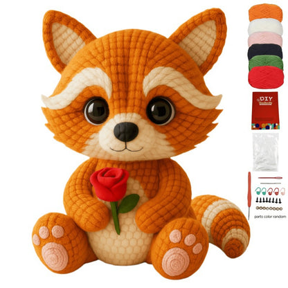 Fox DIY hand crochet material includes a full set of knitting materials + tutorial