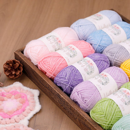 Xuefei Ermeng Xiaoxian sprayed wool yarn baby cotton thread wool thread handmade DIY crochet crochet, wool ball