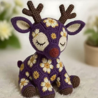 Yarn sika deer hand crochet material full set of plush doll crochet material including video tutorial