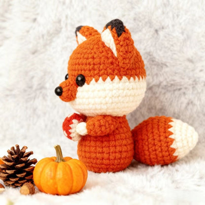 Fox DIY hand crochet material includes a full set of knitting materials + tutorial