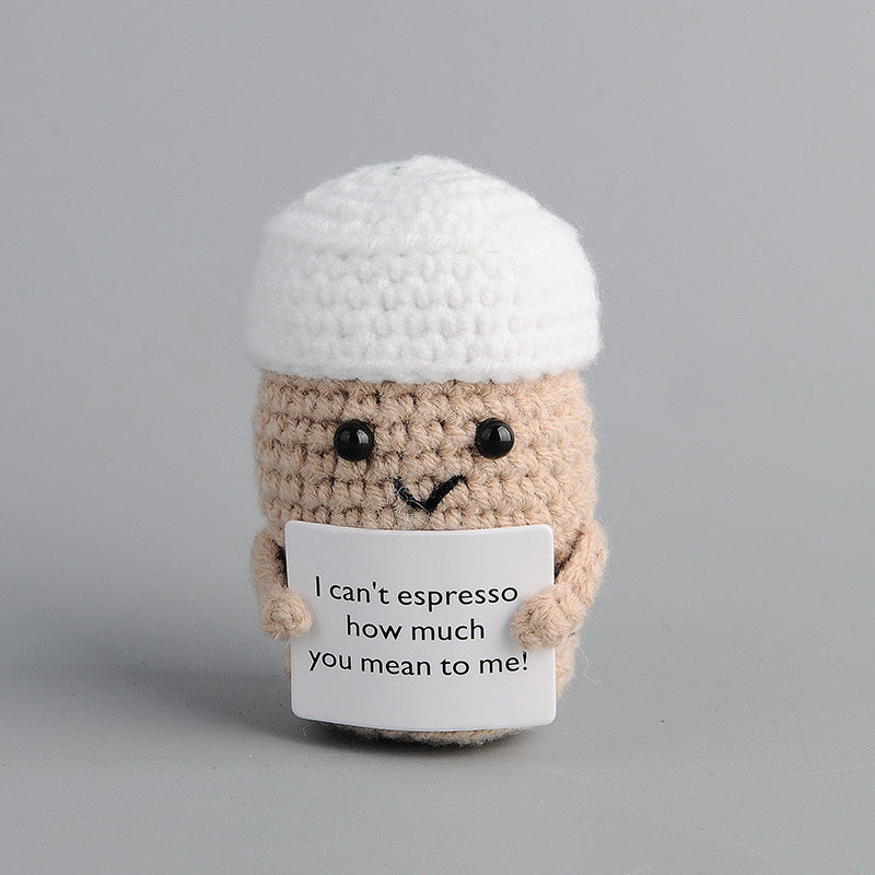 Handmade knitted dolls finished crocheted wool dolls ornaments knitted dolls trinkets wholesale