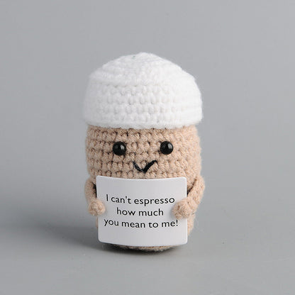 Handmade knitted dolls finished crocheted wool dolls ornaments knitted dolls trinkets wholesale