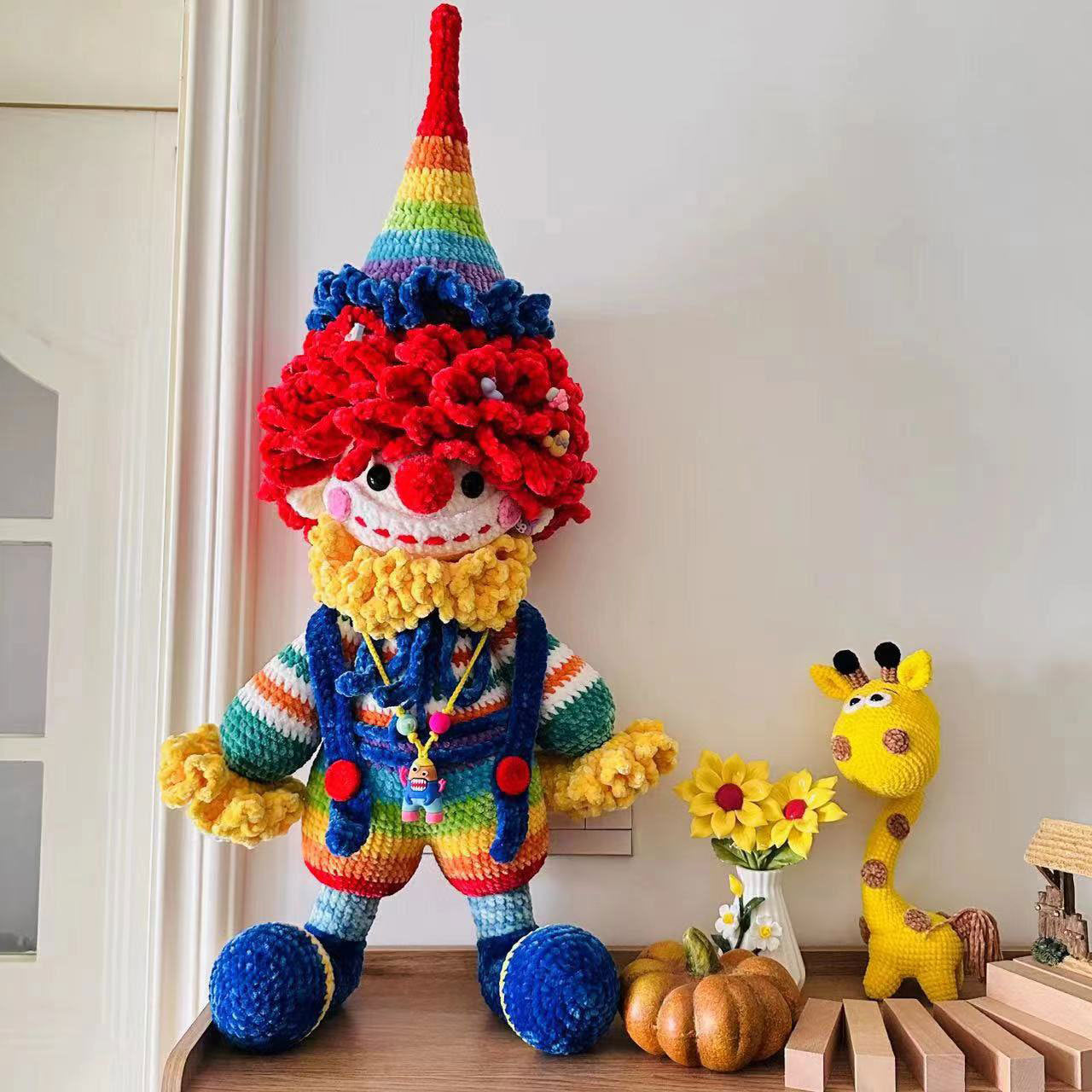 Sheffield wool crocheted finished crochet dumpling hand-knitted doll crocheted large creative DIY doll piece