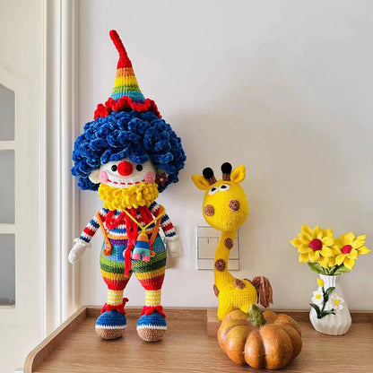 Sheffield wool crocheted finished crochet dumpling hand-knitted doll crocheted large creative DIY doll piece