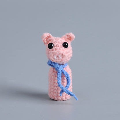 Handmade knitted dolls finished crocheted wool dolls ornaments knitted dolls trinkets wholesale