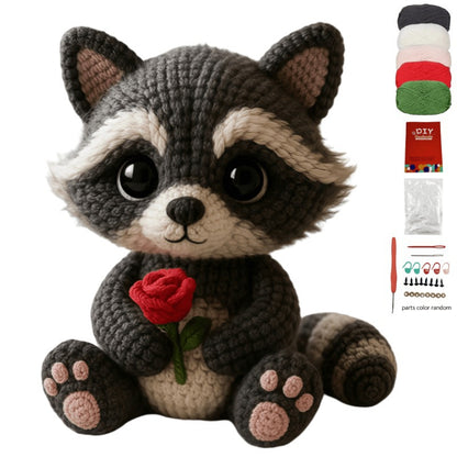 Fox DIY hand crochet material includes a full set of knitting materials + tutorial