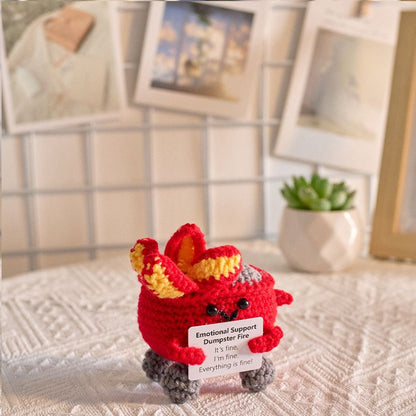 Handmade knitted dolls finished crocheted wool dolls ornaments knitted dolls trinkets wholesale