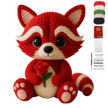 Fox DIY hand crochet material includes a full set of knitting materials + tutorial