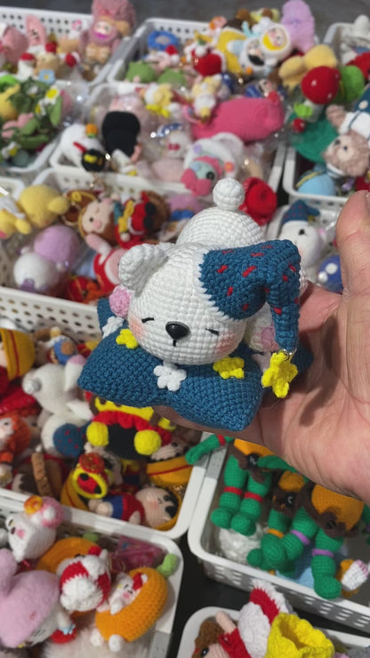 Handwoven Star Sleeping Bear Ornament