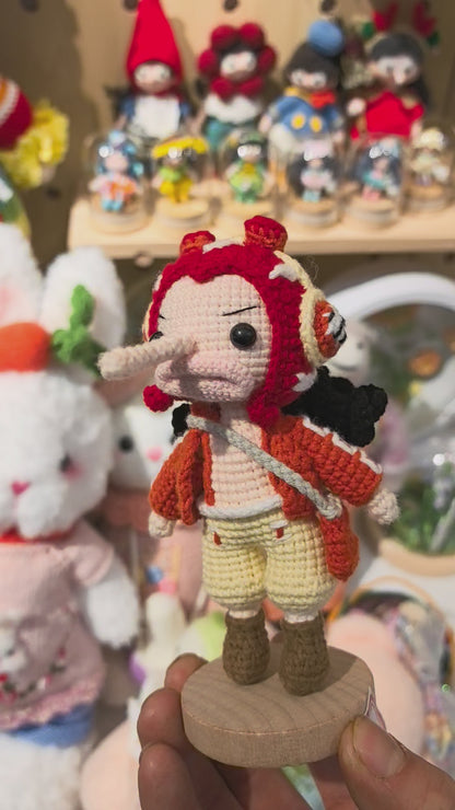 Handmade Crochet Usopp Doll