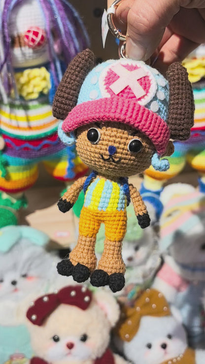 Handmade Crochet Tony Tony Chopper Pendant